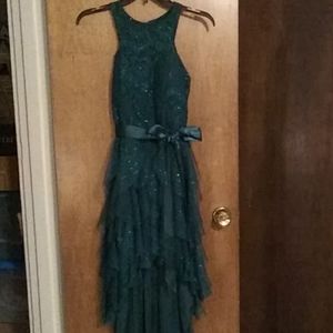 Beautiful Hunter green special occasion dress